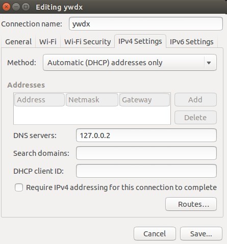 network manager settings